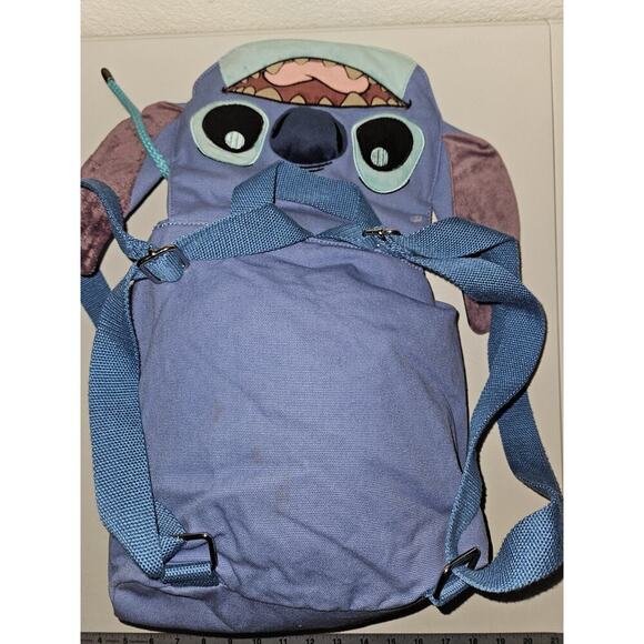 Disney Parks Stitch Canvas Backpack Drawstring & Magnetic Closure 14x12x5 READ main image 10